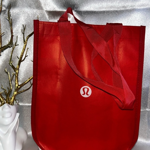 lululemon athletica Handbags - Lululemon reusable Athletica Red Tote Bag
